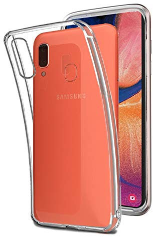 REY Transparent Silikonhülle TPU für Samsung Galaxy A20e, Handyhülle Premium Kratzfest TPU Durchsichtige Schutzhülle, Ultradünne 0,33 mm