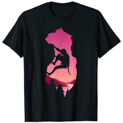 Klettern Bouldern Kletter Sport Kleidung Geschenk T-Shirt