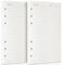 OMEYA Nachfüllpapier, 280 Seiten, 2 Stück, A5 Nachfüllpapier, 6 Löcher, 160 Blatt, gelocht, für Tagebuch, Notizbuch, Tagebuch, Malerei,Personal Organizer, 21 x 14,2 cm (liniertes Papier)