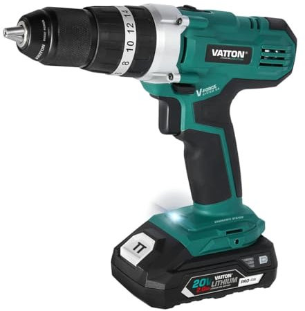 Taladro percutor VATTON bateria 2.0AH 20V