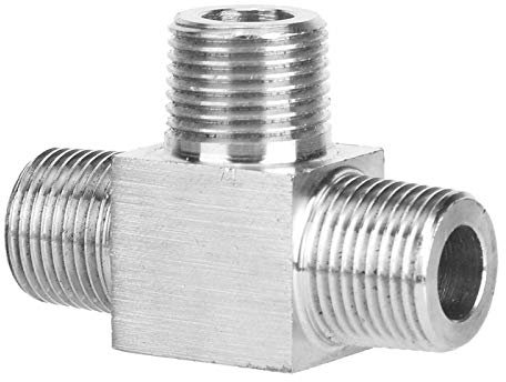 304 Edelstahl T-Stück Schlauchverbinder 3-Wege-Schlauchverbinder T-Stück T-Stück 0,6 cm 0,9 cm 0,9 cm -1,2 cm 3/4 (optional)