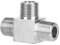 Raccord de tuyau en T en acier inoxydable 304 - Raccord de tuyau à 3 voies - Raccord en T - 0,6 cm - 0,9 cm - 0,9 cm -1,2 cm - 1,2 cm - 3/4 (facultatif)