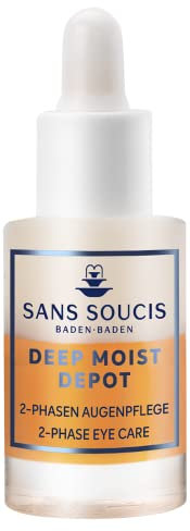 Sans Soucis 2-Phasen Augenpflege 8 ml – Feuchtigkeitspflege mit Hyaluronsäure Skincare Moisturizer Deep Moist Depot