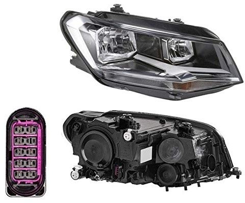 DEPO Scheinwerfer H7/H7 mit Stellmotor Kompatibel mit VW Caddy Alltrack Kombi SAB 15->