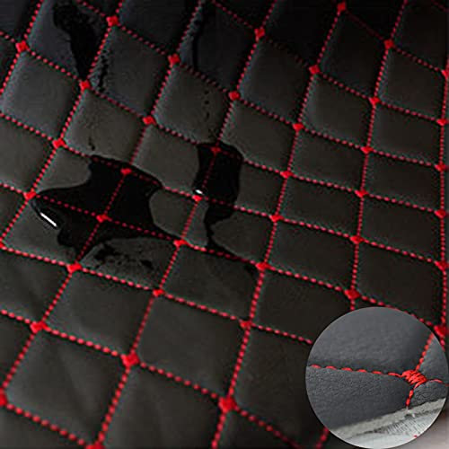 Zlovne Hochwertiges Kunstleder Polsterstoff,3mm Dicke Schwamm Füllung Lederoptik,Auto-Fußmatte, Hintergrund Wand-/Türdekoration,140 cm Breite,Meterware Möbelstoff (Black)