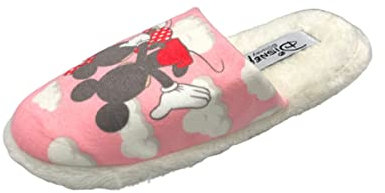 de fonseca Pantofole donna Disney con Minni e Topolino Ciabatte invernali Soletta in morbido e caldo pelo (ROSA, 38/39, numeric_38)