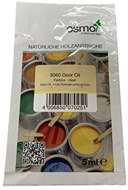 Osmo Door Oil 3060 Clear Satin Sample Sachet 5ml