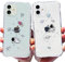AMART für iPhone 12 Hülle, 2Pack Durchsichtig HandyHülle mit Astronaut Planet Stern Muster Hülle Transparent Klar Silikon Ultra Dünn Weich TPU Motiv Stoßfeste Schutzhülle für iPhone 12 (6,1) NUR