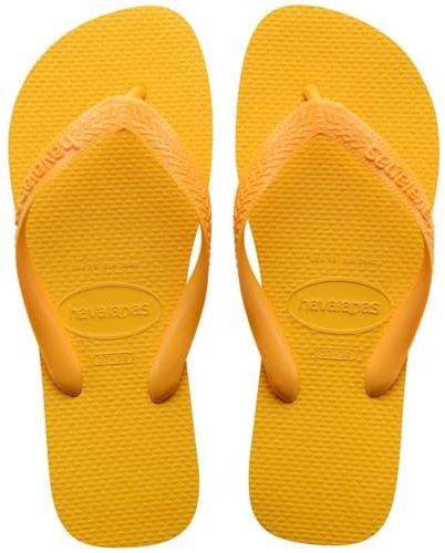 Havaianas Unisex Top Flip Flops, Pop Yellow, 1/2 UK