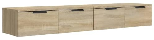 vidaXL Wall Cabinets 2 pcs Sonoma Oak 68x30x20 cm Engineered Wood