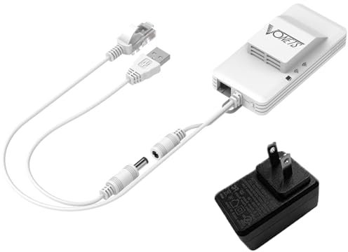 Vonets VAP11AC 2.4G+ 5G WiFi Bridge/Wireless Signal Repeater/WiFi to Wired, mit 5V/2A Power Adapter für IP Drucker und DVRs