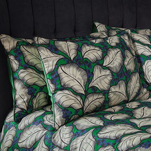 EW by Edinburgh Weavers Magali Pillowcase Pair, Emerald, 50 x 75cm