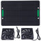 Ventilatore a Pannello Solare, Doppio Ventilatore di Scarico Ventilazione Dell'Aria Dissipazione Del Calore Ventola di Scarico Solare da 10 W per Pollai, Serre, Capannoni, Case
