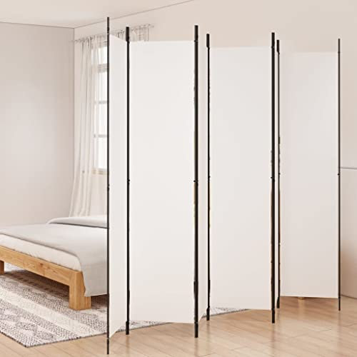 HOMIUSE 300x220 cm Raumteiler Paravent Trennwand Balkon Sichtschutz Raumteiler Innen Paravan Room Divider Paravent Outdoor Garten ZubehöR Terrassen-SichtschutzWeiß