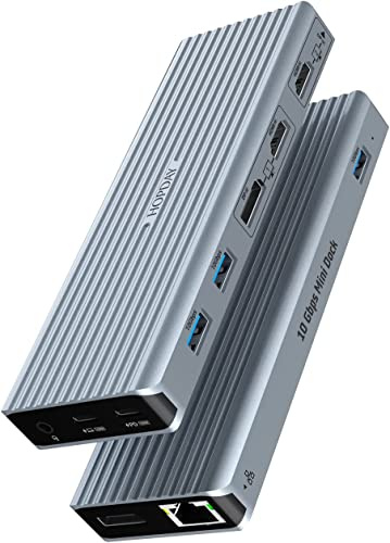HOPDAY 11 IN 1 USB C Hub, USB C Dock Triple Display Docking Station für M1/M2 MacBook Pro/Air, Dell, Oberfläche, HP, Lenovo(4K HDMI/DP,10 Gbps USB 3.1,PD 100W,3.5mm Audio, Gigabit Ethernet)