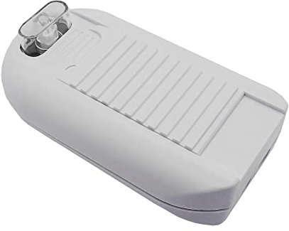 Fußdimmer 40-500W Weiß Universal-Dimmer mit ZWEI Ausgängen für Glühlampen und Halogen mit Schieberegler u. Druckschalter 220-240V No. 31031