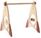 Promise Babe Spielbogen Baby Holz für Babies,Rakete Design Baby Spielbogen mit Seitliche Holz Ringe Kugel Spielzeug zum Spielen Haha Spiegel Spielen Wickeltisch Babybett Laufstall Spielbogen Play Gym