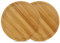 JMIATRY 2 Pcs Plateau Bambou Rond 20CM, Plateau Repas en Bambou, Soucoupe en Bambou, Planche de Service en Bambou pour Plantes, Repas