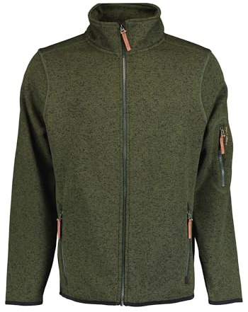 TOM COLLINS Herren Strickfleecejacke Freizeitjacke mit Stehkragen hochgeschlossen Jatya