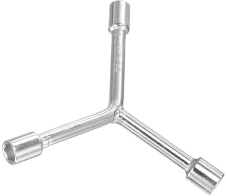 CoCud Llave de Vaso en Forma de y de 3 Vías | 8 mm 9 mm 10 mm de Longitud de 3 Pulgadas | Herramientas de Reparación de Llaves Hexagonales Tipo y de Cr-V, 1 Pieza