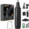 Rechargeable Nose Hair Trimmer for Men 2025 Painless Upgrade Nose Trimmer Men Professional Noses Hair Trimmer for Mens Dual Edge Blades with IPX7 Waterproof for Easy Cleansing,Black