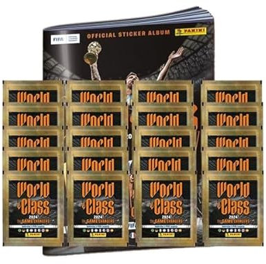 Panini World Class Sticker 2024-1x Sammelalbum + 20x Sammeltüten