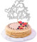 Xsstarmi 1 Packung Tortendeko 25. Hochzeit Jubiläum Tortenaufsatz Glitzer 25 Silver Wedding Anniversary Kuchen Topper 25. Silber Hochzeit Jubiläum Zubehör für Party Kuchen Dekorationen Silber
