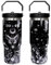 Goth Tumbler mit Griff und Strohhalm, Sonne und Mond, Thermobecher, Gothic-Schmetterling, isoliert, auslaufsicher, Reise-Kaffeetasse, Hexenfüller, wiederverwendbarer Hexenbecher aus Edelstahl, 850 ml