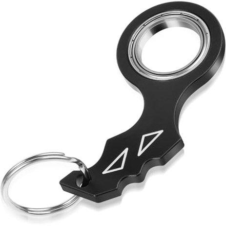Tyqour Spinner Keychain Fidget Keychain pour adultes Porte-clés portable Spinner jouet pour adolescents adultes
