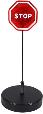 LED Light Parking Stop Sign, Smart Parking Flashing LED Stop Sensor with Adjustable Stand, Parking Assist LED Stop Sign Parking Assistant with Flashing for Garage