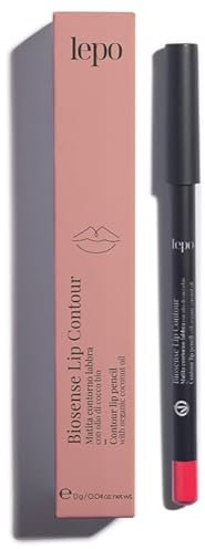 LEPO | BioSense Lip Contour, Matita Contorno Labbra N. 62 Paprika, con Olio di Cocco Bio, Definizione Perfetta e Idratazione Naturale per Labbra Seducenti