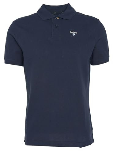 Barbour Mens Tartan Pique Polo Shirt (UK, Alpha, XL, Regular, Regular, Sapphire Navy)