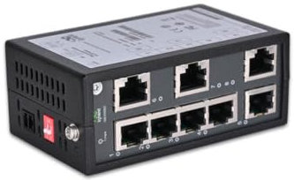 InHand Networks ISE Interruttori Industriali Switch, 5/8 Porte, Fast/Gigabit, IP30, DIN Rail, Certificazione UL, per IP Camera, Wireless AP, PLC (8 Porte 10/100 Base-T(X))