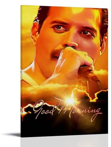MNIJKDF The Singer Freddie Mercury Fan Art Poster Decorative Painting Canvas Wall Art Living Room Poster Bedroom Painting 20 x 30 Inch (50 x 75 cm)