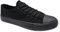 Women's Ladies Girls Canvas Low Top Lace Up Trainers Sneakers Pumps Plimsolls Size UK 3-8 (All Black, UK Footwear Size System, Adult, Women, Numeric, Medium, 6)