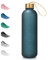 Opard Trinkflasche, 1L/800ml Wasserflasche, Auslaufsichere Water Bottle, BPA Frei Sportflasche Zeitmarkierung Wasser Flasche (800ml - Blau)