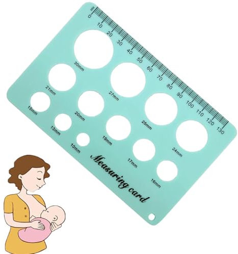 Bridle Size Guide - Breast Pump Measuring Tool, Reference Card | Practical Breastfeeding Accessory, Accurate Nipple Measurement for Optimal Comfort for New
