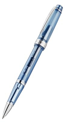 Cross Bailey Light Translucent Rollerball (Rollerballmine 8015 schwarz, Strichstärke F - fein, Premium Geschenkverpackung) transluzent marineblau/chrom