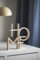 HOME Line Art – Minimalistische 3D-Deko mit Schriftzug – Moderne Wohndekoration & Geschenkidee (Gold)