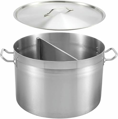 Soup Pot/Cube for Soup/hot Stainless Steel 201 with Compound Background, Large Commercial Soup Pot, Cooking Cube Stoofado (50cm)