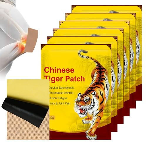 AVCXEC Tiger Balm Pflaster, 48 Stück Chinesische Ferninfrarot Pflaster, Wärmepflaster Rücken, Pain Relief Patch, Schmerzpflaster Rückenschmerzen für Knie, Gelenk, Rücken und Schulter-Schmerzen Muskeln