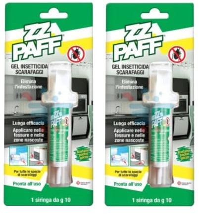 ZZ Paff Siringa Gel Antiscarafaggi 8g – Insetticida Pronto All’uso, Elimina Infestazioni, Efficace Contro Blatta Germanica, Orientalis e Americana (2)