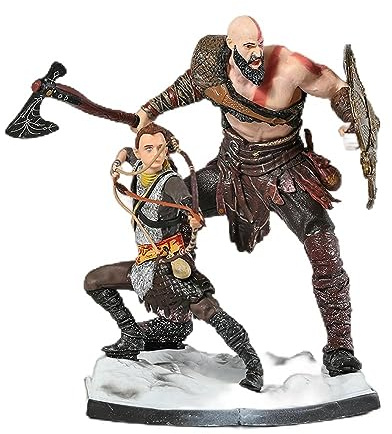 Gigsja 18 cm. Kratos Atreus Deluxe Art Scale Gott des Krieges Limited Edition Dekoration Sammlung Figur Spielzeug Modell Statue