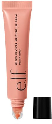 e.l.f. Glow Reviver Melting Lip Balm, Hydrating Tinted Lip Balm For A Glossy Finish & Soft, Supple Lips, Vegan & Cruelty-Free, Peach Ring | Hydrating Tinted Lip Balm For A Glossy Finish & Soft, Supple Lips, Vegan & Cruelty-Free