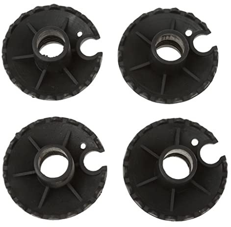 KiBcsLic 4 Stück Trekkingstock Zubehör Gummipuffer Schneeteller Und Schlammteller Als Stockspitzen Schutz Aus Robustem Gummi Verhindert Einsinken für Schn, Schwarz, 14mm