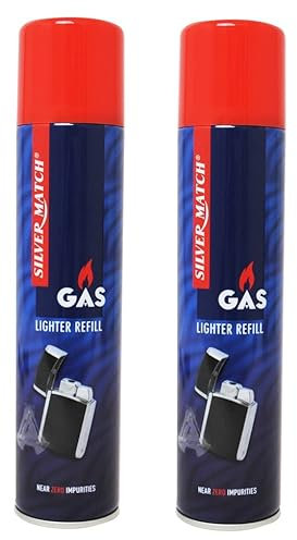 Vani 2X Universal -Near Zero impurities- Feuerzeuggas Nachfüllgas Feuerzeug + 1 Feuerzeug