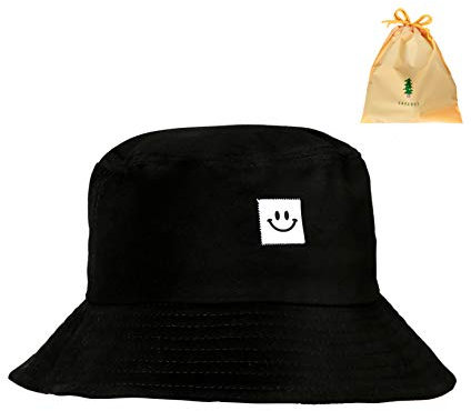 Jrancc Bucket Hat Fischerhüte 56-58cm Baumwolle Unisex Faltbar Anglerhut zum Jagen Wandern Camping Reisen Angeln