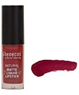 benecos Biokosmetik - Matte Liquid Lipstick - hochpigmentiert - mit Carnaubawachs - talkfrei - vegan - bloody berry, 5 ml
