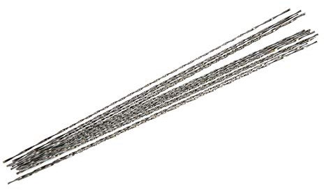 12 Scroll Saw Blades, Tungsten Steel Jewelry Saw, Jewelry Making Wax Carving Cutting Tools,DIY Cutting Tools, for Metal Jewelry Wax Engraving, 1#, 3# (3# (One Bundle))