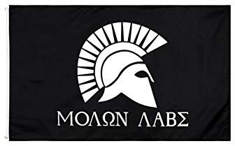 Stormflag Spartanische Krieger-Flaggen, 90 x 150 cm, Polyester, mit Ösen und doppelt genäht.